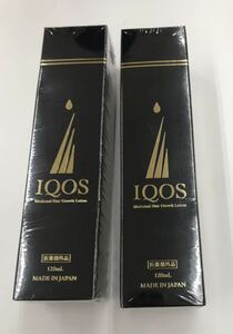 【新品・未開封】IQOS イクオス 薬用育毛剤 2本セット 育毛剤 120mL 日本製 発毛促進 抜け毛予防 天然成分 無添加 薬用部外品 薄毛 