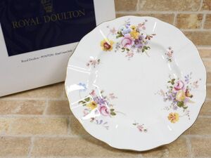 未使用品! Royal Doulton/ロイヤルドルトン ポジー プレート 27cm 【7319y】