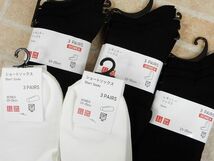 未使用品!! UNIQLO/ユニクロ ショートソックス/レキュラーソックスetc レディース 靴下 23cm-25cm 10点セット 【6048y1】_画像3