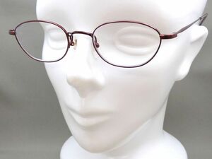 良品!! 金子眼鏡 度入りレンズ チタン メガネ/眼鏡フレーム/アイウェア KM-56 【g6135y】