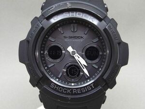 CASIO/カシオ G-SHOCK マルチバンド6/電波ソーラー デジアナ腕時計 AWG-M100B 【W6580y】