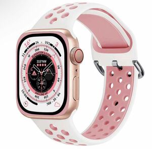 38/40/41mm Apple Watch用 バンド多空気穴通気性 アップルウォッチSeries7/6/5/4/3/2/1に対応