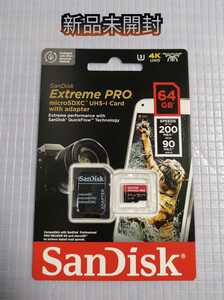 新品即決あり☆送料込 SanDisk マイクロSDカード 64GB microSDカード microSDXC Extreme PRO Class10 UHS-I U3 V30 A2 R:200MB/s W:90MB/s