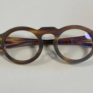 未使用品『Jacques Durand』眼鏡 Paques 506 013（茶ササ）ジャック・デュラン ボストン型メガネの画像3