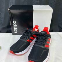【adidas ランニングシューズ 運動靴】スポーツ用品 Run falcon ブラック【B2-4①】0131_画像1