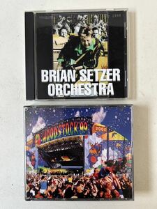 BRIAN SETZER orchestra CD WOODSTOCK1999年LIVE1枚組 2000年All cast LIVE2枚組 検ブライアンセッツァー、ストレイキャッツ、ロカビリー