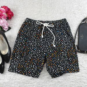 G5683*TSUMORI CHISATO Tsumori Chisato * multicolor * polka dot pattern * Short * pants * black black * white white *L