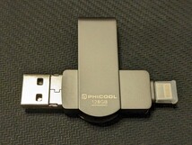0601u1951　PHICOOL USBメモリ 128GB 4IN1 USB3.0＆Type-C & microUSB & Lightning_画像2