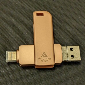 0601u2016 Anyoug USBメモリ 128GB 4IN1 USB3.0＆Type-C & microUSB & Lightningの画像2