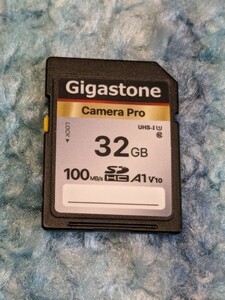 0601u3026 　Gigastone SDカード 32GB, 高速 フルHD ビデオ SDHC メモリーカード 32GB, Full HD デジタルカメラ, UHS-I U1 Class 10