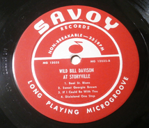 LP USオリジナル盤 Mono Wild Bill Davison at Storyville SAVOY MG 12035 1955年　コーティングジャケ DG RVG刻印_画像5