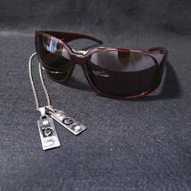 ☆ドルチェ＆ガッバーナ 2点☆ サングラス D&G 8002 64□16 506/73 125 セルフレーム / ネックレス DG 打ち抜き Wプレート シルバーメッキ_画像1