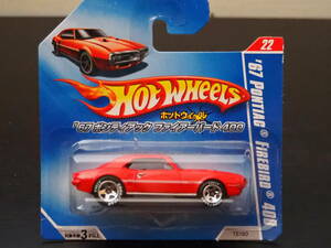 HOT WHeeLs 67 PONTIAC FIREBIRD 400 赤 ポンティアック ファイヤーバード ミニカー MUSCLE CAR 日本車 パッケージ ホットウィール