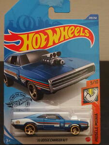 HOT WHeeLs 70 DODGE CHARGER R/T 青 メタリック カラー ダッジ チャージャー ミニカー MOPER HEM I426 エンジン モパー ホットウィール