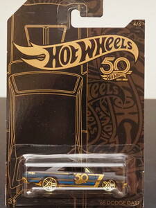 HOT WHeeLs 68 DODGE DART HW 50th 黒 USパッケージ ダッジ ダート ミニカー ホットウィール ５０周年記念 限定 LIMITEDEDITION MUSCLECAR