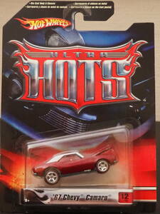 HOT WHeeLs 67 CHEVY CAMARO 槐 メタリック ボンネット開閉 カマロ ミニカー LIMITED ULTRA HOTS MUSCLE CAR マッスルカー ホットウィール