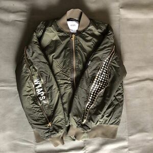 1円～ 美品正規 WTAPS ダブルタップス MA-1 中綿 ジャケット I AM / JACKET. NYLON. 