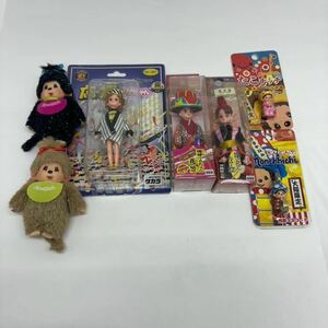 ②キャラクターストラップ他　根付　8点　雑貨まとめ売り もんちっちマリオ　リカちゃん