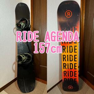 RIDE AGENDA 157cm ブラック×オレンジ　スノーボード　スノボ