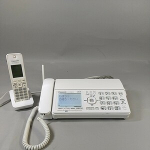 9122【同梱NG】動作品/Panasonicパナソニック パーソナルファックスFAX電話機 KX-PZ300DL-W迷惑防止機能/子機KX-FKD506-W