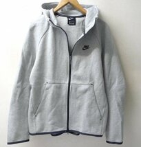 ◆ 国内正規　ナイキ TECH FLEECE FULL ZIP HOODIE テックフリース　スウェット　ジップ パーカー サイズ L 928484-063_画像2