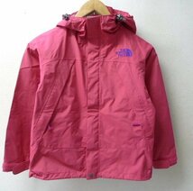 ◆国内正規 美品 THE NORTH FACE ノースフェイス キッズ DOT SHOT ドット ショット ナイロン ジャケット ピンク系 サイズ130 NPJ11610_画像1