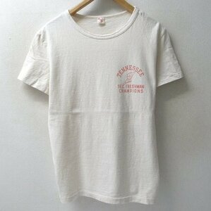 ◆JUMPIN JAP FLASH カレッジプリント Tシャツ サイズL オフホワイト系