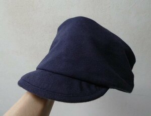 *nano universe Nano Universe тренировочный берет Casquette шапочка темно-синий прекрасный 