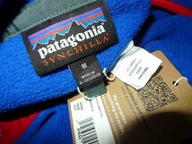 ◆国内正規 Patagonia パタゴニア 2023 新品 シンチラ・スナップT・プルオーバーSYNCHILLA SNAP T P/O フリース ジャケット ブルー 青赤 M_画像4