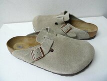 ◆BIRKENSTOCK ビルケンシュトック 美品 26.5 人気カラー TAUPE　トープ BOSTON BS ボストン スウェード サンダル サイズ41_画像4