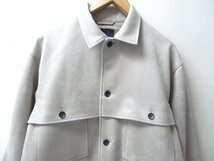 ◆UA GREENLABEL アローズ 23aw 美 Morley フェイクスエード ブルゾン グリーンレーベル フェイク スウェード ジャケット ベージュ size L_画像2