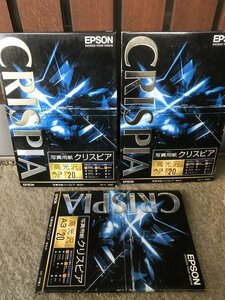 ★　【中古品】　まとめて　EPSON　エプソン　写真用紙　Ａ３　ノビ　クリスピア　高光沢　Ａ３（ノビ）→合計２９枚　Ａ３→合計１３枚