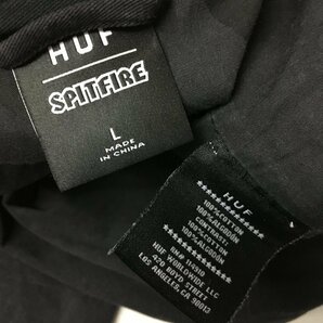 ◆HUF × SPITFIRE ハフ スピットファイア ジップ ジャケット 黒 サイズLの画像4