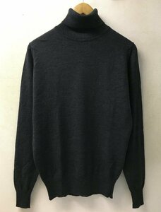 ◆国内正規 JOHN SMEDLEY ジョンスメドレー タートルネック ニット グレー系 サイズM 美