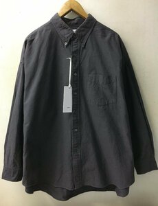 ◆Graphpaper グラフペーパー oxford oversized BD shirt オックスフォード BD シャツ グレー系 タグ付き　襟褪せあり サイズF