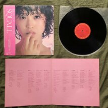 良盤 1980年 オリジナルリリース盤 松田聖子 Seiko Matsuda LPレコード スコール Squall 帯付 アイドル 今剛 松原正樹 吉川忠英 佐藤準_画像5