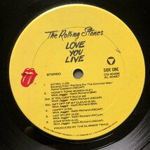 傷なし美盤 美ジャケ 美品 1986年 米国盤 ローリング・ストーンズ Rolling Stones 2枚組LPレコード Love You Live: Honky Tonk Women_画像8