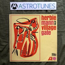 良ジャケ 1967年 国内盤 ハービー・マン Herbie Mann LPレコード At The Village Gate ペラジャケ Rudy Collins, Ahmad Abdul-Malik_画像1