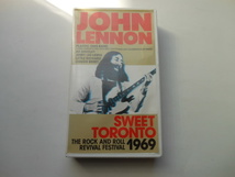 ☆ＶＨＳ　SWEET TORONT １９６９　ジョンレノン JOHN LENNON　　送料無料！☆_画像1