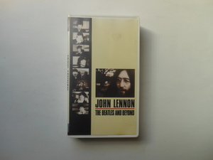 ☆VHS　JOHN LENNON THE BEATLES AND BEYOND　　送料無料！☆