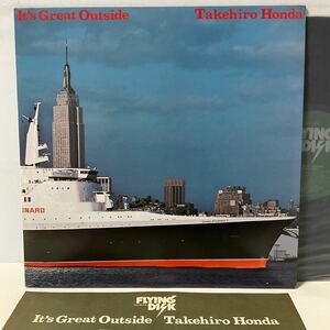 本田竹曠 / It's Great Outside / LP レコード / Flying Disk / VIJ-6014 / 本田竹広 / TAKEHIRO HONDA / 和ジャズ