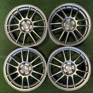 AE264-401 社外ホイール 17×7J +38 PCD114.3-5H 4本セット アルファード ヴェルファイア エスティマ等