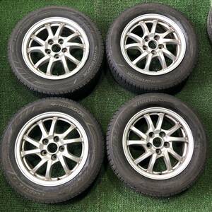 AE275-401 深溝 winter icept iz2A 205/60R16 スタッドレス トヨタ純正ホイール 16x6.5J +39 114.3 5穴 プリウス α ノア ヴォクシー等