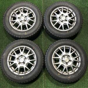 AE301-401 新品ICE NAVI 7 冬タイヤ 195/65R15 社外ホイール 15x6J +50 PCD114.3 5穴 エスクァイア アイシス ノア ヴォクシー 等