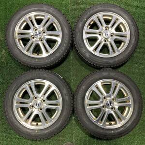 AE352-401 新品タイヤ ブリヂストン 冬タイヤ 155/65R14 ホンダ純正ホイール 14×4.5J ＋40 PCD100-4H 4本セット 軽自動車等 1円スタート