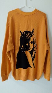  Hysteric Glamour HYSTERIC GLAMOUR вязаный кардиган вязаный свитер размер L бесплатная доставка 