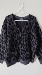  Hysteric Glamour HYSTERIC GLAMOUR кардиган Leopard рисунок леопардовая расцветка размер L бесплатная доставка 