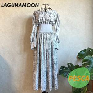 [ beautiful goods ]LAGUNAMOON Laguna Moon waist rib pattern One-piece M gray 032150302801