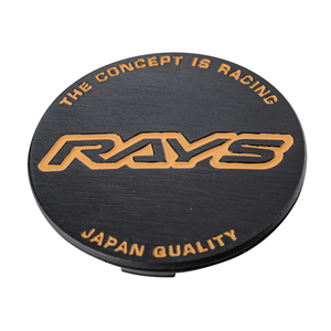 [送料無料] [新品] [正規品] [RAYS] [No.106 GENERAL CAP V4 (BK-Hairline/OR)] [センターキャップ] [4枚/4個] [57C6 SPEC-D]