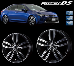 [業販限定販売] [新品] [18インチ] [RIZLEY DS] [7.5J+38] [215/50R18] [60系 プリウス (新型)] [ライツレー] [BLACK METALLIC POLISH]